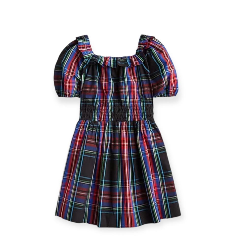 J. Crew Multicolor Plaid Kids Dress